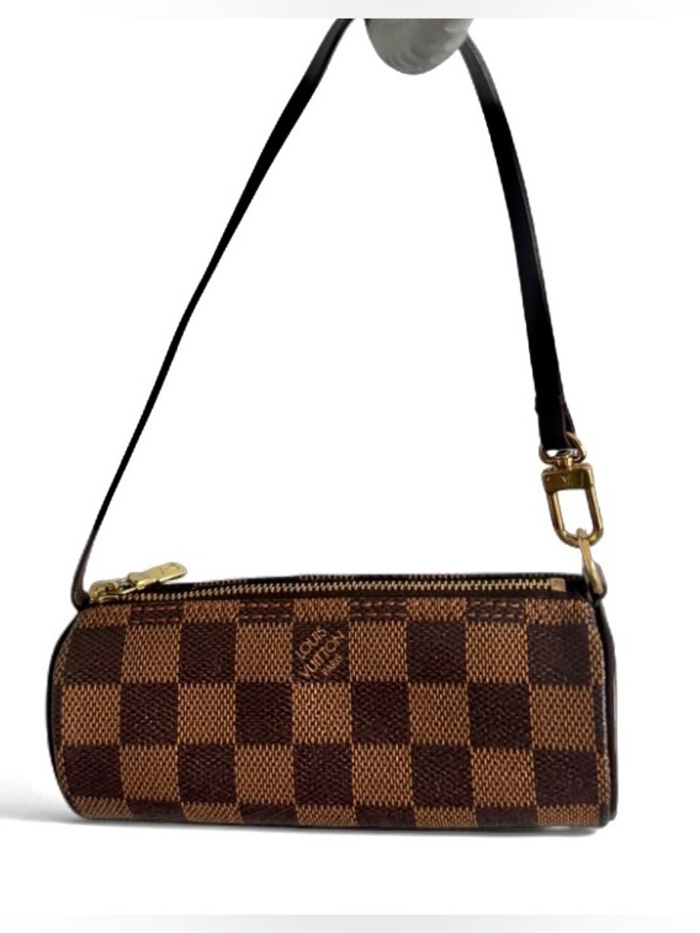 Louis Vuitton Mini Papillon Damier Ebene Brown Canvas Shoulder Bag | Authentic